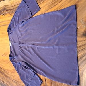 Glam purple cold shoulder dress large game day night out